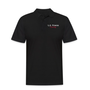 Polo noir unisex LG Fitness Consulting