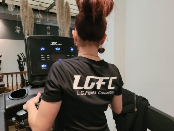 TEE-SHIRT FEMME BLACK LGFC matière synthétique