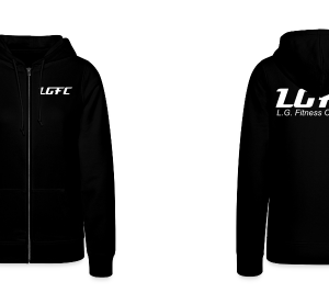SWEAT ZIP CAPUCHE BIO noir femme LGFC