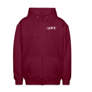 veste sweat à capuche LGFC bordeaux