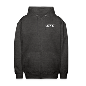 veste sweat à capuche LGFC grise chinée