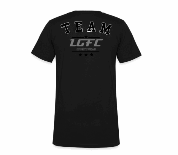 TEE SHIRT PREMIUM NOIR COL V TEAM LGFC