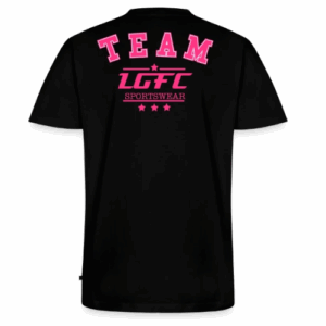 TEE SHIRT PREMIUM COL V TEAM LGFC NOIR/ROSE