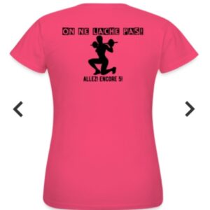 TEE SHIRT FEMME LG FITNESS on ne lâche pas